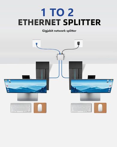 موزع إيثرنت 1 إلى 2 محول شبكة جيجابت RJ45 in Kuwait