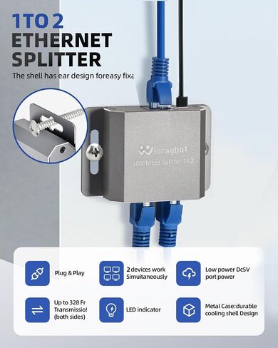 موزع إيثرنت 1 إلى 2 محول شبكة جيجابت RJ45 in Kuwait
