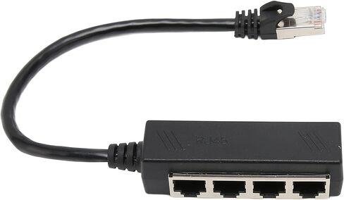 RJ45 Ethernet Splitter 1 to 4 Port Network Cable Adapter for Laptop Desktop Internet Sharing in Kuwait