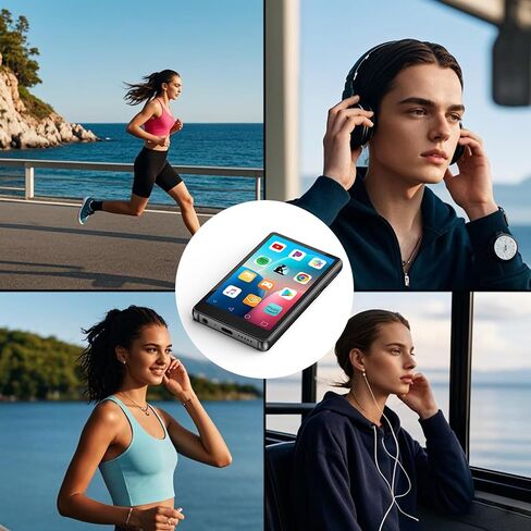 MP3 Player with Bluetooth and WiFi, 4" Touch Screen Music Player with Spotify, Play Store, Pandora, Audible, Amazon Music, Android MP4 MP3 Player in Kuwait