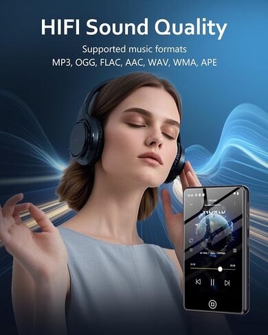 مشغل MP3 سعة 80 جيجابايت مع بلوتوث وواي فاي، مشغل موسيقى سبوتيفي أندرويد لموسيقى أمازون، باندورا، مسموع. شاشة لمس 4.02 بوصة، مكبر صوت، يدعم متجر Play، بسعة تصل إلى 512 جيجابايت in Kuwait