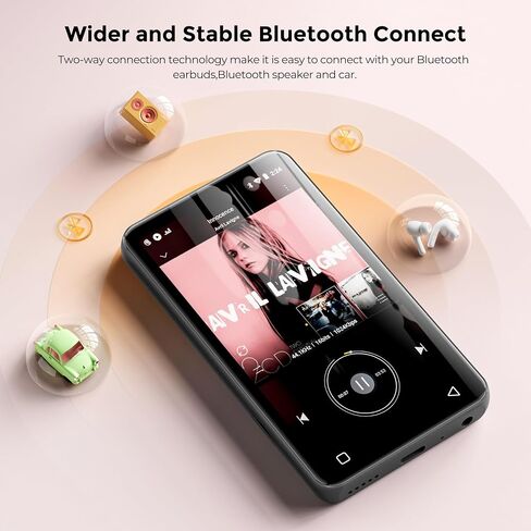 160GB innioasis MP3 Player with Bluetooth and WiFi, Android Music Player with Spotify,Amazon Music,Pandora,APP Store, 4" Full Touch Screen MP3 Player with Audible,Libby,Audiobooks(Grey) in Saudi Arabia