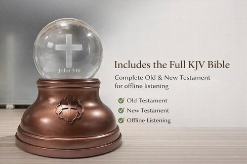 KJV Audio Bible Night Light Player، هدية مسيحية مع توهج دافئ in Kuwait