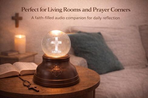 KJV Audio Bible Night Light Player، هدية مسيحية مع توهج دافئ in Kuwait