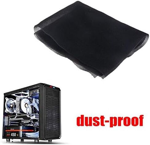1pc DIY Computer Dust Filter Mesh 500x400x3/5MM Case Fan Cooler Cover Sponge 60PPI Black (Color : 3mm) in Saudi Arabia