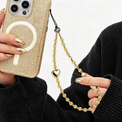 Bling-Bling Phone Charm Strap with Metal Tether Tab in Kuwait