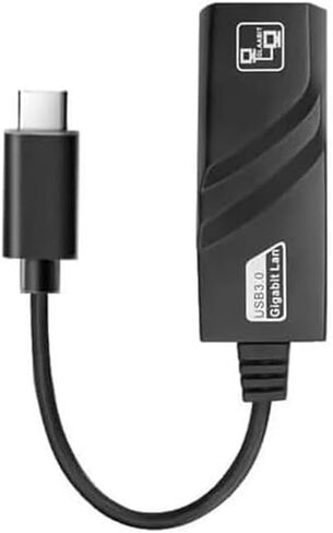 محول USB إلى إيثرنت، يدعم نينتندو سويتش، محول شبكة جيجابت RJ45 إلى USB 3.0 بسرعة 1 جيجابت في الثانية، تصميم محمول، التوصيل والتشغيل، متوافق مع أنظمة التشغيل Windows وmacOS وLinux (USB 3.0 النوع C) in Kuwait