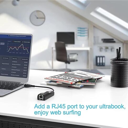 محول USB إلى إيثرنت، يدعم نينتندو سويتش، محول شبكة جيجابت RJ45 إلى USB 3.0 بسرعة 1 جيجابت في الثانية، تصميم محمول، التوصيل والتشغيل، متوافق مع أنظمة التشغيل Windows وmacOS وLinux (USB 3.0 النوع C) in Kuwait
