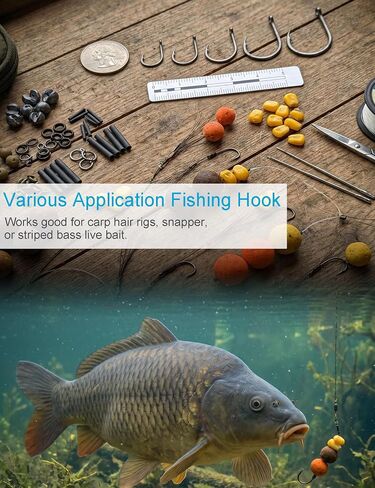 Fishing Hooks Assortment Kit, 400pcs Large Size, 12# - 24# in Saudi Arabia