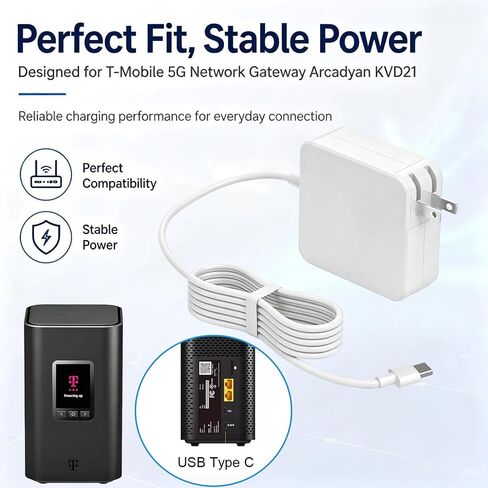 for the T-Mobile 5G Network Gateway Arcadyan KVD21 Charger and Power Cord in Saudi Arabia