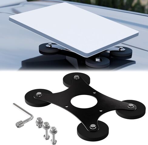 DAIERTEK Starlink Mini Car Magnetic Mount - Ultra Strong 265LBS Quick Release Roof Mount Kit, 360° Rotation, No Drill Universal Magnetic Car Mount for RV Van Truck Boat Yacht Vehicle in Saudi Arabia