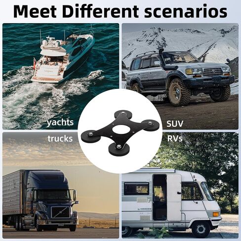 DAIERTEK Starlink Mini Car Magnetic Mount - Ultra Strong 265LBS Quick Release Roof Mount Kit, 360° Rotation, No Drill Universal Magnetic Car Mount for RV Van Truck Boat Yacht Vehicle in Saudi Arabia