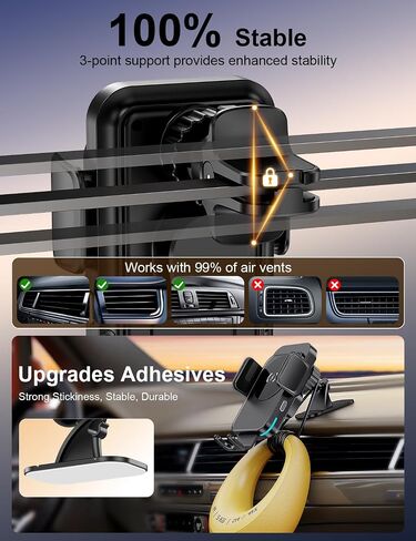 Wireless Car Charger, 15W Car Phone Holder Charger for iPhone 17 16 Series in Saudi Arabia