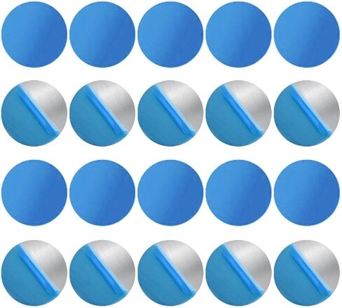 Universal Metal Plate with Adhesive for Magnetic Car Phone Holders, Wall, Magnets. Round Disk Iron Sheets (Black,10 Pack) in Kuwait