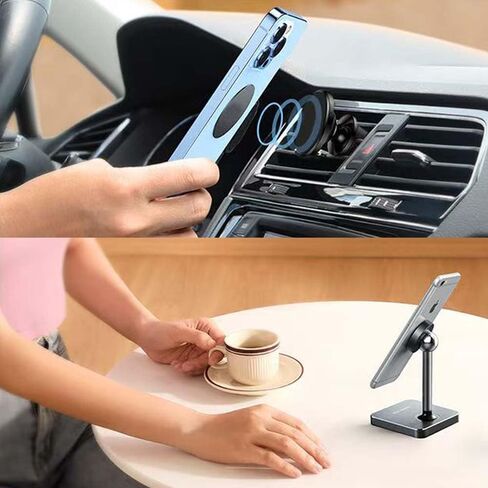 Universal Metal Plate with Adhesive for Magnetic Car Phone Holders, Wall, Magnets. Round Disk Iron Sheets (Black,10 Pack) in Kuwait