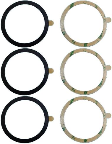 Universal Metal Plate with Adhesive for Magnetic Car Phone Holders, Wall, Magnets. Round Disk Iron Sheets (Black,10 Pack) in Kuwait