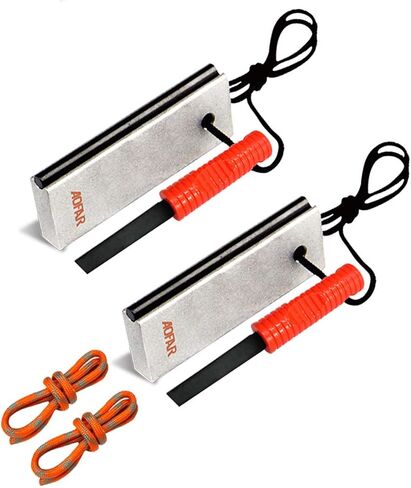 Magnesium Fire Starter 2-Pack, Hiking, Hunting and Backpacking in Saudi Arabia