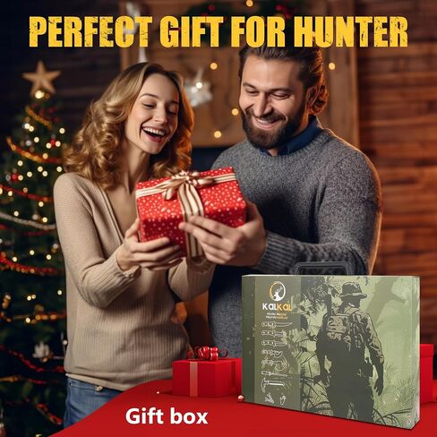 Kalkal 8 Pieces Hunting Knives Sharp Hunting Knife Set, Full Tang Handle Field Dressing Kit for Deer Hunting Season Camping Survival, for Hunter in Saudi Arabia