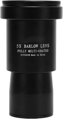 1.25 Inch 5X Barlow Lens All-Metal Construction High Magnification for Astronomical Telescope Accessory in Saudi Arabia