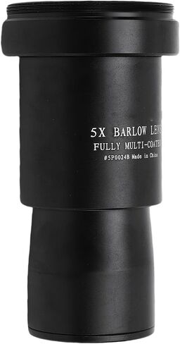 1.25 Inch 5X Barlow Lens All-Metal Construction High Magnification for Astronomical Telescope Accessory in Saudi Arabia