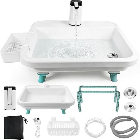 Portable Sink for Camping, Outdoor Wash Station with Electronic Faucet in Saudi Arabia