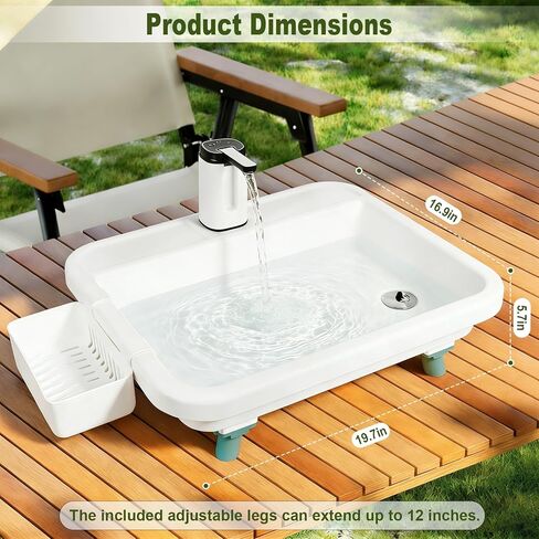 Portable Sink for Camping, Outdoor Wash Station with Electronic Faucet in Saudi Arabia