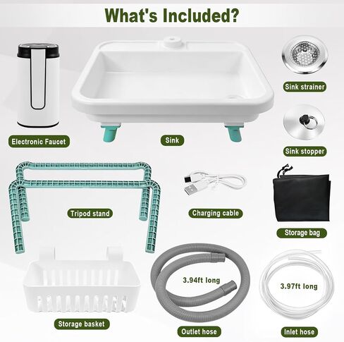 Portable Sink for Camping, Outdoor Wash Station with Electronic Faucet in Saudi Arabia