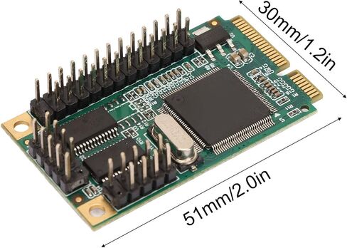 Generic Mini PCIe Combo Serial Parallel Expansion Card with 2 RS232 Ports and LPT Port for Desktops and Servers, HighSpeed Data Transfer in Saudi Arabia
