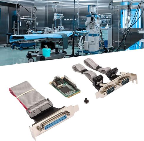 Generic Mini PCIe Combo Serial Parallel Expansion Card with 2 RS232 Ports and LPT Port for Desktops and Servers, HighSpeed Data Transfer in Saudi Arabia