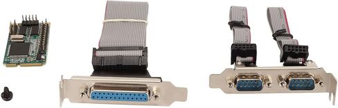 Generic Mini PCIe Combo Serial Parallel Expansion Card with 2 RS232 Ports and LPT Port for Desktops and Servers, HighSpeed Data Transfer in Saudi Arabia