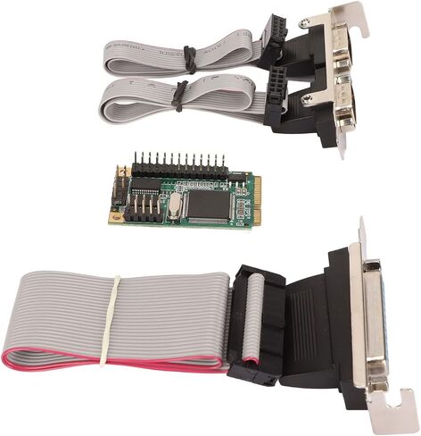 Generic Mini PCIe Combo Serial Parallel Expansion Card with 2 RS232 Ports and LPT Port for Desktops and Servers, HighSpeed Data Transfer in Saudi Arabia
