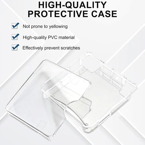 Hard Transparent Protective Case Compatible with for GBA SP Console, Clear PC Shell Cover Case with Scratch Protection, Dust Resistant Snap-On Design for Gameboy Advance SP Console Accessories in Saudi Arabia