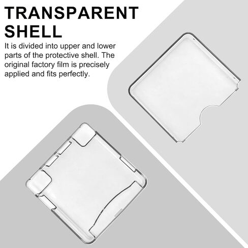 Hard Transparent Protective Case Compatible with for GBA SP Console, Clear PC Shell Cover Case with Scratch Protection, Dust Resistant Snap-On Design for Gameboy Advance SP Console Accessories in Saudi Arabia