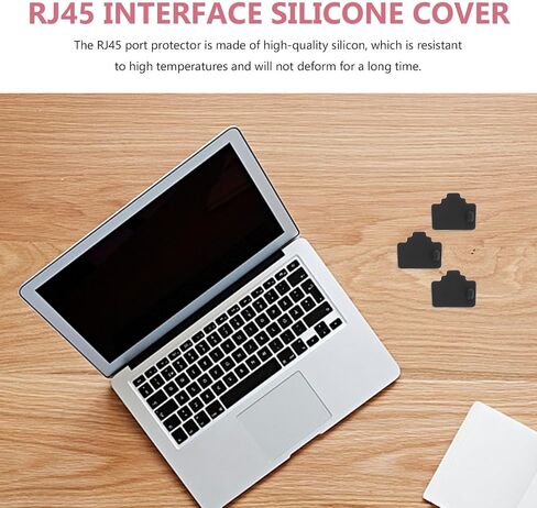 Tofficu 20pcs Silicone Router Port Dust Covers Rj45 Ethernet Interface Caps Black, Prevent Foreign Matter Entering, Convenient for Disassembly and Assembly, for Network Devices in Saudi Arabia