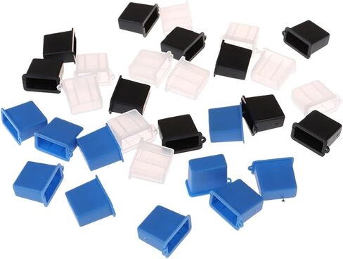 USB Port Cover caps 100pcs USB Type A Male Anti-Dust Plug Stopper Cap Cover Protector - Waterproof Dustproof Mobile Phone Accessories in Saudi Arabia