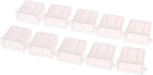 USB Port Cover caps 100pcs USB Type A Male Anti-Dust Plug Stopper Cap Cover Protector - Waterproof Dustproof Mobile Phone Accessories in Saudi Arabia