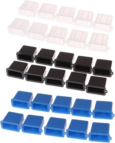 USB Port Cover caps 100pcs USB Type A Male Anti-Dust Plug Stopper Cap Cover Protector - Waterproof Dustproof Mobile Phone Accessories in Saudi Arabia