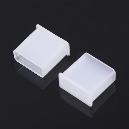 Tofficu 50 Pcs USB Dust Plug Covers for Standard Charge Port and USB Port, Flexible Plastic Dustproof Caps for Laptop and Computer Protection in Saudi Arabia