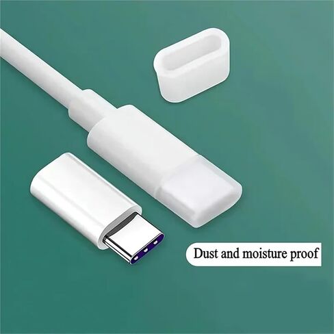 أغطية غطاء منفذ USB 20 قطعة كابل بيانات من النوع C مقابس مضادة للغبار - غطاء واقي لسلك الشحن العالمي، غطاء واقي USB in Kuwait