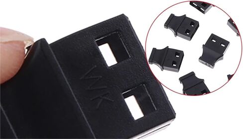 USB Port Cover caps 30Pcs USB-A Port Cover with Handle - Anti-Dust Plug for Laptop and Computer Socket Protection Caps in Saudi Arabia