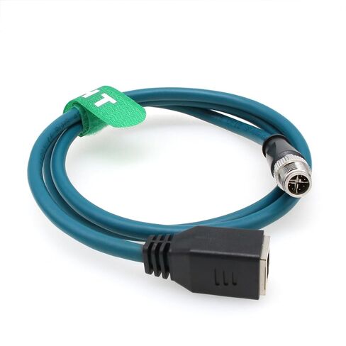 Ethernet Cable Adapter for Cognex in-Sight 2000 7000 8000 9000 Basler Baumer Camera Sensor Barcode Reader, 8 Pin X-Coded M12 to RJ45 CAT-7e 2M in Saudi Arabia