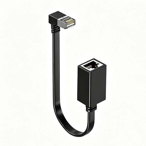 INEWSSZFXC 90 Degree Ethernet Extension Cable 5.91inch/15cm in Saudi Arabia
