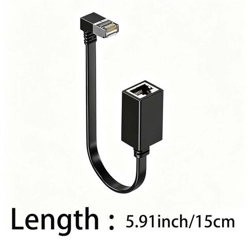 INEWSSZFXC 90 Degree Ethernet Extension Cable 5.91inch/15cm in Saudi Arabia