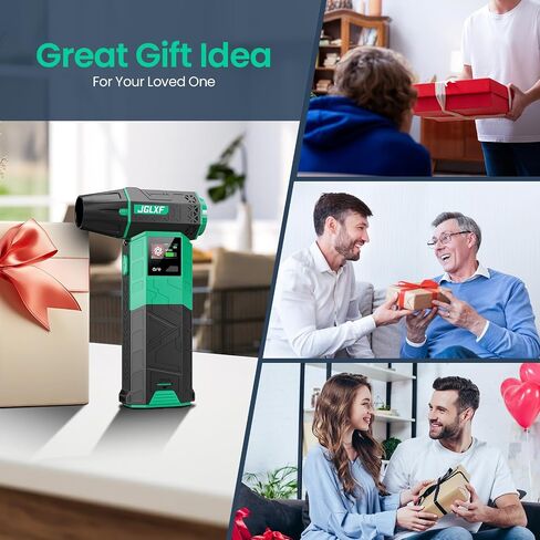 Electric Air Duster Upgraded, 130000RPM Gear Adjustable Compressed Air Duster, 4000mAh Removable Battery, Cordless Air Blower Electric Cleaner Kit for PC/Keyboard/Car, Replaces Compressed Air Cans in Kuwait