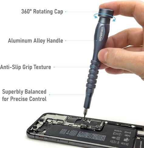 HowFixit PRO MAX 106-in-1 Precision Screwdriver Set for iPhone, Smartphone, MacBook, Laptop, Tablet, Camera, Switch, PS5, Xbox, Game Console & Controller Repair in Kuwait