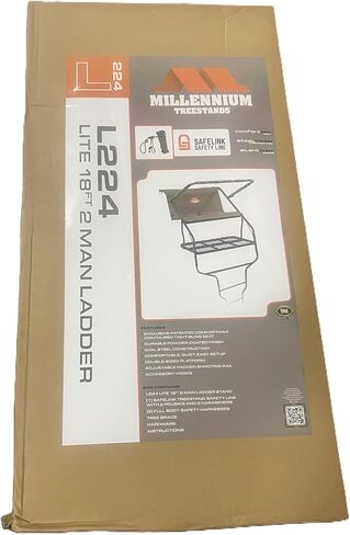 Millennium L-224-SL 18 Foot Lite Double Ladder Stand in Kuwait