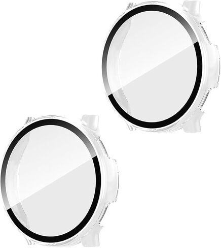 2 Pack Hard PC Case for Garmin Vivoactive 5 Screen Protector (Black/Black) in Kuwait