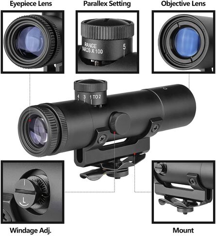 SPINA OPTICS Hunting Rifle Scope 4X20 Carry Handle Scope with Crosshair Reticle in Saudi Arabia