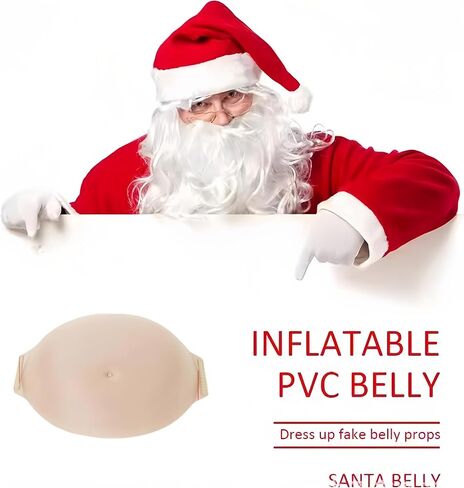 LaughLoom Fake Pregnant Belly, Lightweight Foam, Soft Breathable Sponge, Lifelike for Cosplay Halloween Christmas Party in Saudi Arabia
