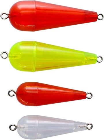 K&E STOPPER LURES Torpedo Float/Assorted Sizes / 4 Pack/Assorted Colors in Saudi Arabia